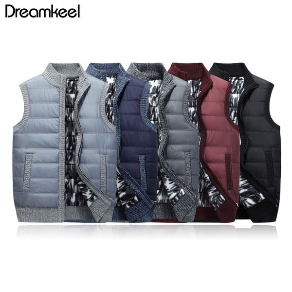 men vest coat warm sleeveless autumn winter down jacket casual men stand collar vest coat fleece waistcoat big size y, Black;white
men vest coat warm sleeveless autumn winter down jacket casual men stand collar vest coat fleece waistcoat big size y, Black;white