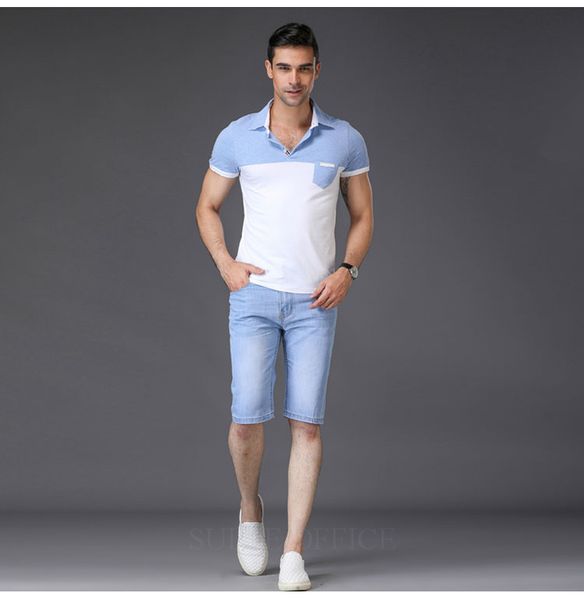 sulee brand 2019 mens ripped short jeans brand clothing summer cotton shorts breathable tearing denim shorts male, Blue
sulee brand 2019 mens ripped short jeans brand clothing summer cotton shorts breathable tearing denim shorts male, Blue