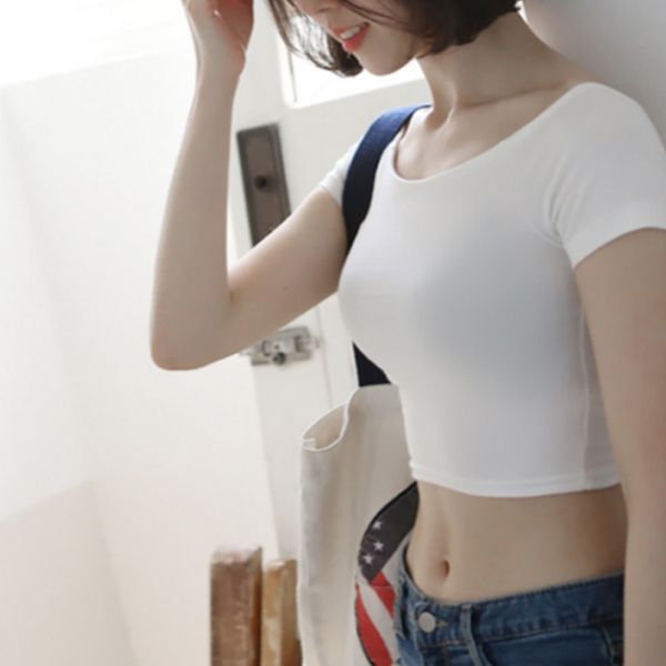 one-line shoulder waist women's white t-shirt short-sleeved women's navel t-shirt shorts and shorts short 2020
one-line shoulder waist women's white t-shirt short-sleeved women's navel t-shirt shorts and shorts short 2020