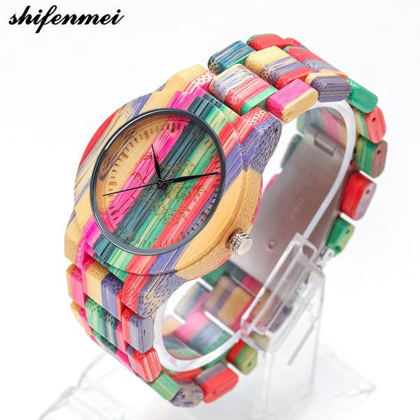 men women fashion colorful wood bamboo watch quartz analog handmade full wooden bracelet luxury wristwatches gifts lovers, Slivery;brown
men women fashion colorful wood bamboo watch quartz analog handmade full wooden bracelet luxury wristwatches gifts lovers, Slivery;brown