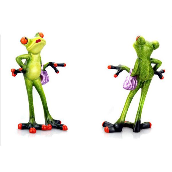 resin creative 3d craft frog figurine home office deskdecoration