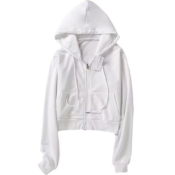 white crop hoodies and sweatshirts for womens full zip croped hoodie with drawstring outwear gym, Black
white crop hoodies and sweatshirts for womens full zip croped hoodie with drawstring outwear gym, Black