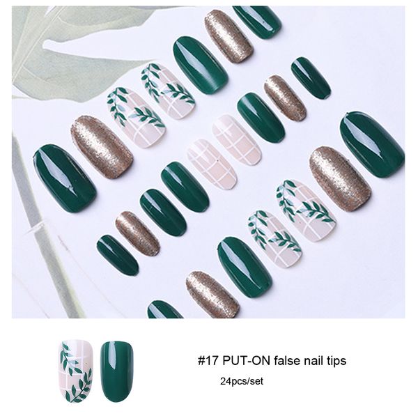 24pcs fashion multi size nail art false nail tips for dressing up with glue or tapes for home acrylic art diy, Red;gold
24pcs fashion multi size nail art false nail tips for dressing up with glue or tapes for home acrylic art diy, Red;gold