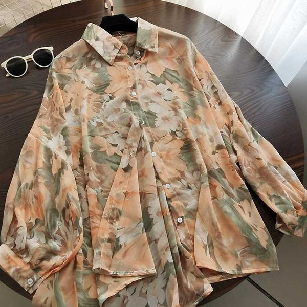 dreamy impression art style flower print chiffon shirt women spring summer chemisier femme blusa mujer camisa, White
dreamy impression art style flower print chiffon shirt women spring summer chemisier femme blusa mujer camisa, White