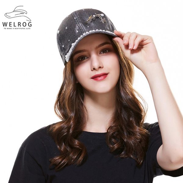 welrog hat female hip hop pearl baseball cap summer metal five-pointed stars sequins hat snapback women fashion travel caps, Blue;gray
welrog hat female hip hop pearl baseball cap summer metal five-pointed stars sequins hat snapback women fashion travel caps, Blue;gray