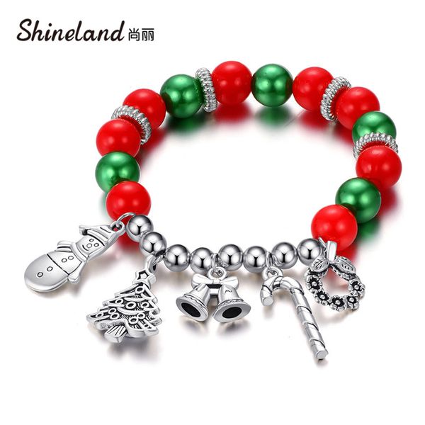 shineland fashion christmas diy crystal bracelets chain women jewelry tree snowman bell charm beads tassel bangles xms gift, Black
shineland fashion christmas diy crystal bracelets chain women jewelry tree snowman bell charm beads tassel bangles xms gift, Black