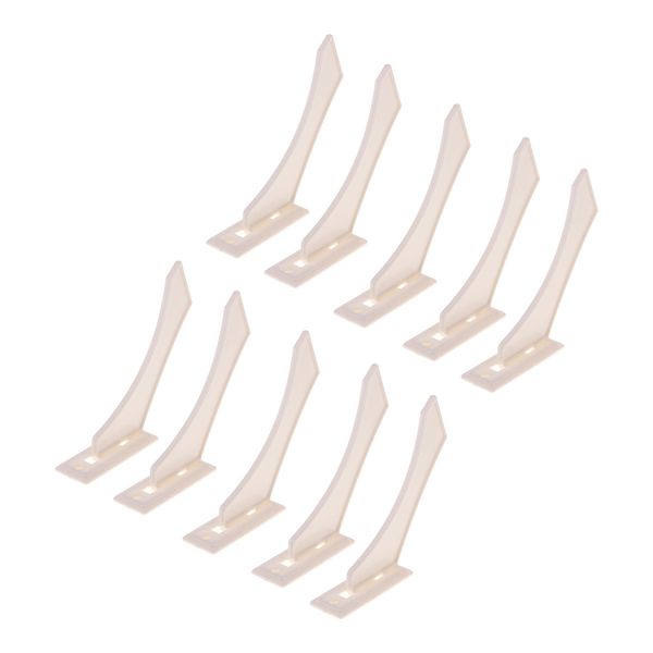 plastic back board support brackets stands for wood or metal picture p frames - 10 pack
plastic back board support brackets stands for wood or metal picture p frames - 10 pack