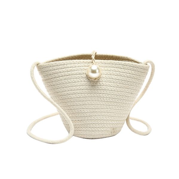 retro pearl hand-woven women's straw handbags summer travel outdoor bucket bag pure color single shoulder ladies elegant bags
retro pearl hand-woven women's straw handbags summer travel outdoor bucket bag pure color single shoulder ladies elegant bags