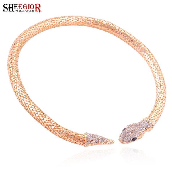 sheegior bohemian gold silver color choker necklace women lovely crystal rhinestone snake collar necklaces bijoux femme jewelry
sheegior bohemian gold silver color choker necklace women lovely crystal rhinestone snake collar necklaces bijoux femme jewelry