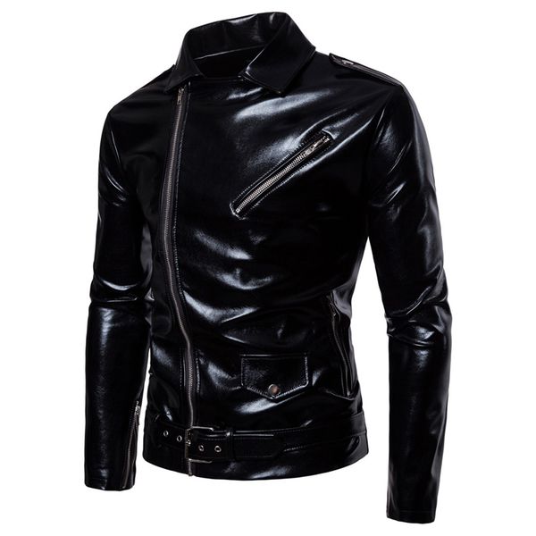 men pu leather fashion jackets coat high-grade overwear long sleeves moto bike male classic dropshipping spliced jackets, Black
men pu leather fashion jackets coat high-grade overwear long sleeves moto bike male classic dropshipping spliced jackets, Black