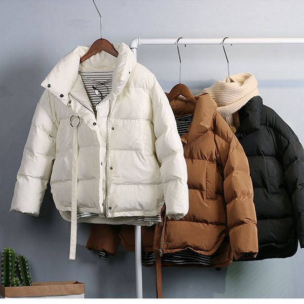 2017 winter new female thick outerwear women's tassel pockets pure color bread coats women's short cotton padded jackets, Tan;black
2017 winter new female thick outerwear women's tassel pockets pure color bread coats women's short cotton padded jackets, Tan;black