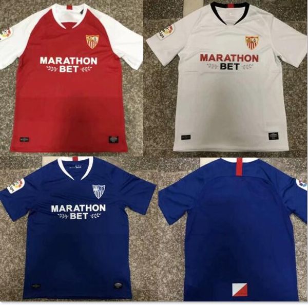 19 20 evilla fc blue occer jer ey maillot de football 2020 white home away third football hirt cami eta de