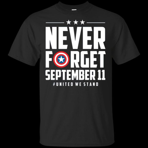 never forget september 11 #united we stand t-shirt black-navy for men-women, White;black
never forget september 11 #united we stand t-shirt black-navy for men-women, White;black