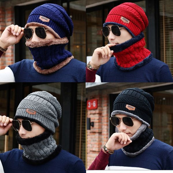 1 hat and 1 scarf winter knitted hat with mask hood beanies men scarf caps mask bonnet warm winter hats beanies hats, Blue;gray
1 hat and 1 scarf winter knitted hat with mask hood beanies men scarf caps mask bonnet warm winter hats beanies hats, Blue;gray