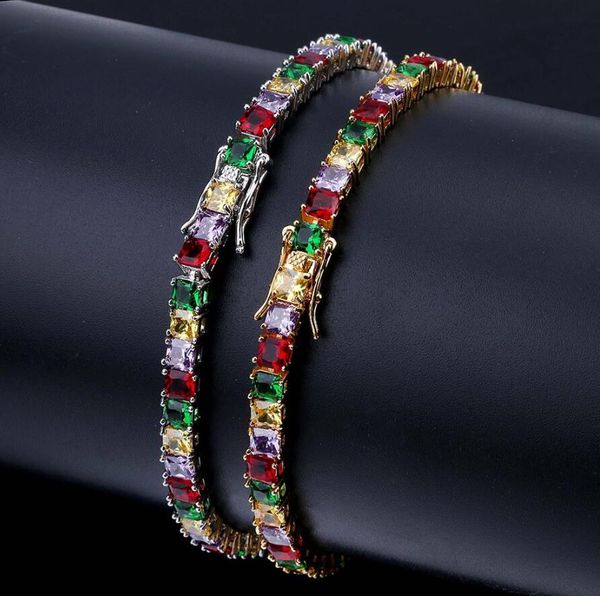 8 inches 4mm iced out chain bracelets for men women hip hop mens colorful bling diamond bracelet zircon tennis chains gift, Black
8 inches 4mm iced out chain bracelets for men women hip hop mens colorful bling diamond bracelet zircon tennis chains gift, Black
