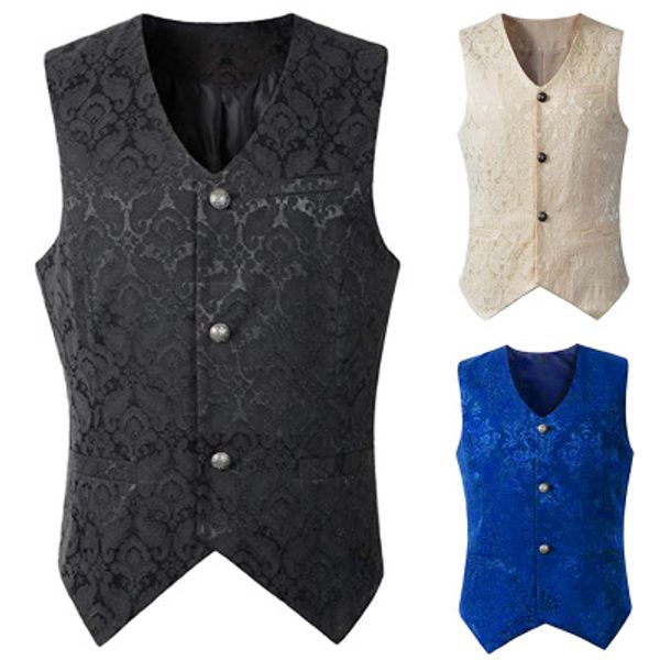 new medieval retro men dust coat middle style steam punk cosplay costumes single breasted vintage v-neck vests sleeveless coat, Black;white
new medieval retro men dust coat middle style steam punk cosplay costumes single breasted vintage v-neck vests sleeveless coat, Black;white