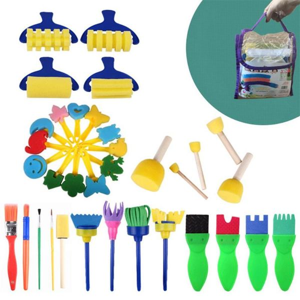 35pcs/set kid painting sponge heart star roller broom brush stamp children diy graffiti tools
35pcs/set kid painting sponge heart star roller broom brush stamp children diy graffiti tools