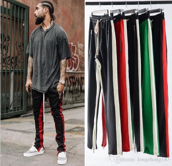 fog man's casual pants fashion sports pants splice retro slim skinny trousers patchwork straight side zipper jeans pants sweatpants, Black
fog man's casual pants fashion sports pants splice retro slim skinny trousers patchwork straight side zipper jeans pants sweatpants, Black