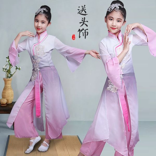stage wear children's classical chinese style hanfu dance costumes ancient girls pink fan clothes national yangko clothing, Black;red
stage wear children's classical chinese style hanfu dance costumes ancient girls pink fan clothes national yangko clothing, Black;red