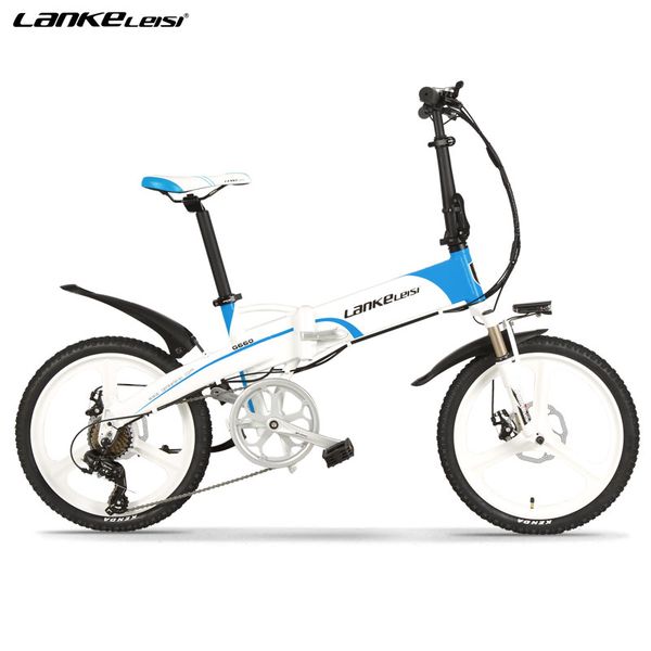 20" alloy folding frame electric bicycle commuting e-bike with 48v 10ah l g lithium battery, Silver;blue 
20" alloy folding frame electric bicycle commuting e-bike with 48v 10ah l g lithium battery, Silver;blue