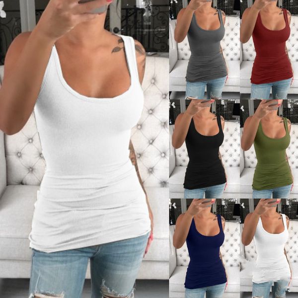 lingerie women ladies summer casual solid elastic cotton u neck tank sleeveless slim vest s-5xl, White
lingerie women ladies summer casual solid elastic cotton u neck tank sleeveless slim vest s-5xl, White