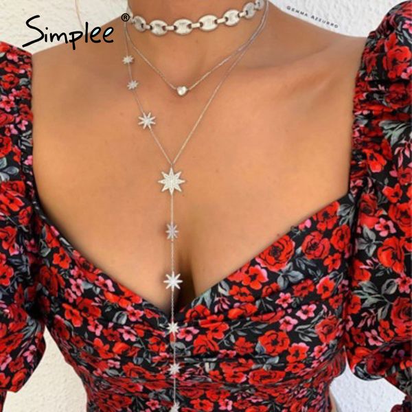 simplee fashion multilayered pendant necklace women vintage bohemian vintage female necklace trendy jewelry party accessories, Silver
simplee fashion multilayered pendant necklace women vintage bohemian vintage female necklace trendy jewelry party accessories, Silver