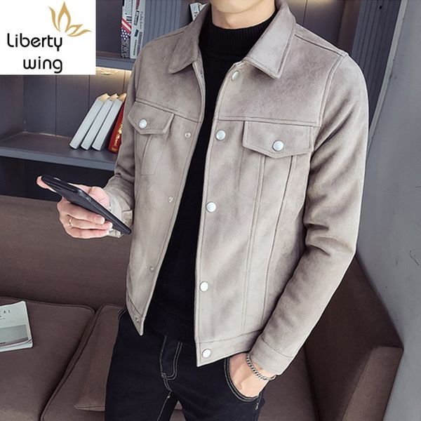 men's jackets 2021 autumn mens slim suede casual college solid color short coat male high street long sleeve biker jacket outerwear, Black;brown
men's jackets 2021 autumn mens slim suede casual college solid color short coat male high street long sleeve biker jacket outerwear, Black;brown