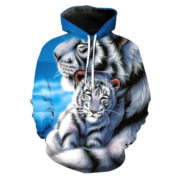 white tiger printing cap pocket head suit men's fashion hat men's sweatshirts printing blouse hoodies, Black
white tiger printing cap pocket head suit men's fashion hat men's sweatshirts printing blouse hoodies, Black