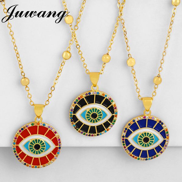 juwang turkish round evil blue eye necklace cubic zirconia rainbow eye pendant necklace woman long chain jewelry, Silver
juwang turkish round evil blue eye necklace cubic zirconia rainbow eye pendant necklace woman long chain jewelry, Silver