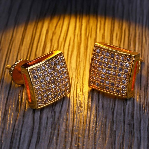 hip hop full diamonds ear studs for men cz cubic gold plated stud earrings for men women gift punk jewelry, Golden;silver
hip hop full diamonds ear studs for men cz cubic gold plated stud earrings for men women gift punk jewelry, Golden;silver