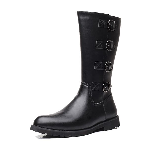mid-calf men motorcycle boots pu leather skull winter shoes male botas hombre high men shoes, Black
mid-calf men motorcycle boots pu leather skull winter shoes male botas hombre high men shoes, Black