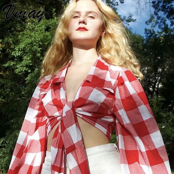 vmay new fashion multi-dressed lace-up retro court sleeve shirt 2019 spring high street plaid v-neck puff sleeve short shirts, White
vmay new fashion multi-dressed lace-up retro court sleeve shirt 2019 spring high street plaid v-neck puff sleeve short shirts, White