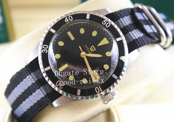 vintage mens mechanical 2813 automatic movement alloy bezel watch fabric strap men sport sub superlative watches antique 114060 wristwatches, Slivery;brown
vintage mens mechanical 2813 automatic movement alloy bezel watch fabric strap men sport sub superlative watches antique 114060 wristwatches, Slivery;brown