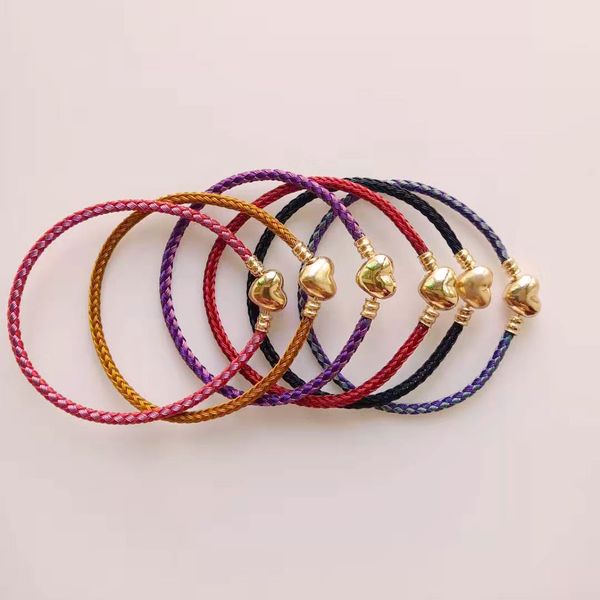 fashion braided wire rope bracelets for women accessories heart buckle bracelets 6 colors charm party wedding jewelry, Golden;silver
fashion braided wire rope bracelets for women accessories heart buckle bracelets 6 colors charm party wedding jewelry, Golden;silver