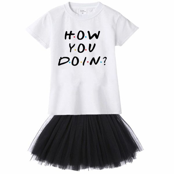 how you doin baby girls tshirt+dress set summer short-sleeved casual t-shirts and dress sets children's fashion girl's summer, White
how you doin baby girls tshirt+dress set summer short-sleeved casual t-shirts and dress sets children's fashion girl's summer, White