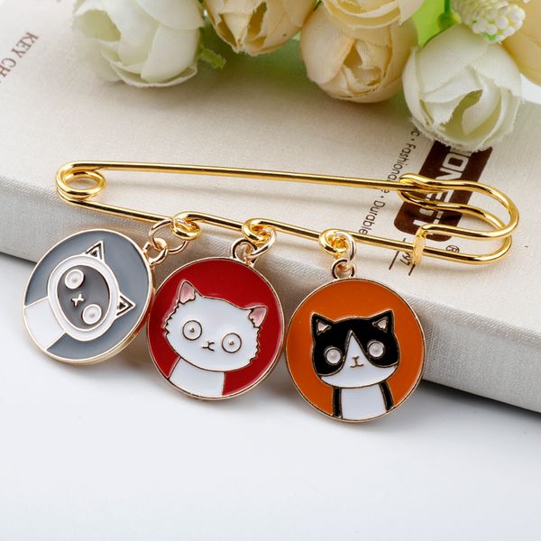 pins, brooches cartoon cat pins fashion cute metal animal personality gift for families/friends, Gray
pins, brooches cartoon cat pins fashion cute metal animal personality gift for families/friends, Gray