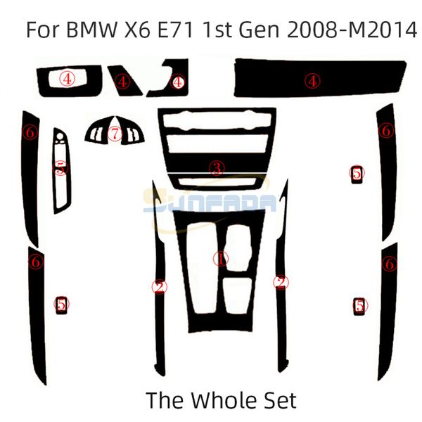 3d 4d 5d carbon fiber vinyl decal stickers for bmw x5 e70 08-13 x6 e71 08-14 car interior decoration/ upgrade/protection
3d 4d 5d carbon fiber vinyl decal stickers for bmw x5 e70 08-13 x6 e71 08-14 car interior decoration/ upgrade/protection