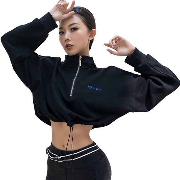 autumn new zipper running jacket women crop long sleeve drawstring fitness sweatshirt ladies gym yoga sports jacket, Black;red
autumn new zipper running jacket women crop long sleeve drawstring fitness sweatshirt ladies gym yoga sports jacket, Black;red