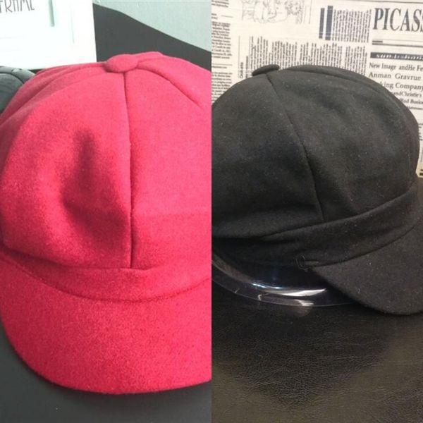 gzutv english style literary style plaid all-match woolen woolen duck tongue beilei painter cap cap octagonal newsboy painter hat fashion me, Yellow 
gzutv english style literary style plaid all-match woolen woolen duck tongue beilei painter cap cap octagonal newsboy painter hat fashion me, Yellow