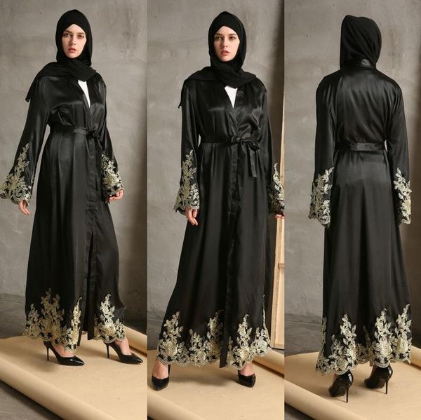 women muslim flower embroidered lace long dress islamic open cardigan robe abaya dress ramadan kimono gown arab middle east new, Red
women muslim flower embroidered lace long dress islamic open cardigan robe abaya dress ramadan kimono gown arab middle east new, Red
