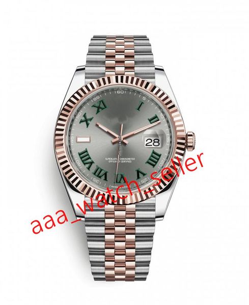11 styles 41mm two tone rose gold&steel bracelet datejust 126331 126301 fluted bezel mechanical automatic movement mens fashion watches, Slivery;brown
11 styles 41mm two tone rose gold&steel bracelet datejust 126331 126301 fluted bezel mechanical automatic movement mens fashion watches, Slivery;brown