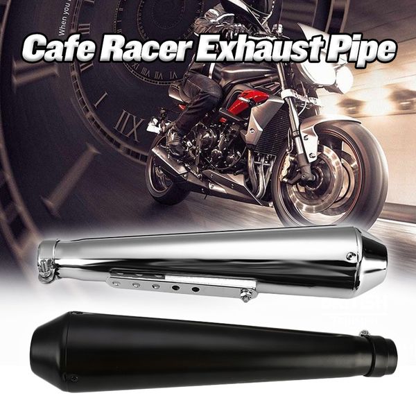 universal motorcycle cafe racer exhaust pipe matte black/silver muffler tip sliding bracket for //yamaha/suzuk
universal motorcycle cafe racer exhaust pipe matte black/silver muffler tip sliding bracket for //yamaha/suzuk