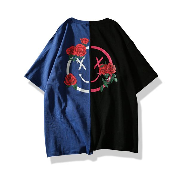 t-shirt men flower printed t shirts hit color patchwork 2018 summer short sleeve lover fashion hip hop tshirts, White;black
t-shirt men flower printed t shirts hit color patchwork 2018 summer short sleeve lover fashion hip hop tshirts, White;black