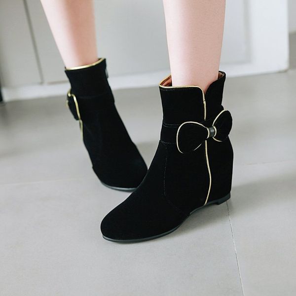 big size 11 12 13 ladies round head flat with fashionable casual warm butterfly side zipper inside high ankle boots, Black
big size 11 12 13 ladies round head flat with fashionable casual warm butterfly side zipper inside high ankle boots, Black
