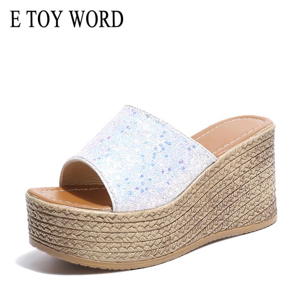 e toy word women slippers 2019 new summer slippers fish mouth sandals women shoes platform wedges high-heeled fashion sandals, Black
e toy word women slippers 2019 new summer slippers fish mouth sandals women shoes platform wedges high-heeled fashion sandals, Black