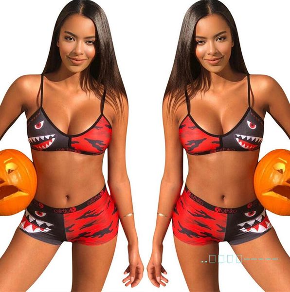 women swimwear tie up bra + shorts pants swim suit trunks 2 piece tracksuit patchwork shark camo swimsuits bikini new a22601, Blue
women swimwear tie up bra + shorts pants swim suit trunks 2 piece tracksuit patchwork shark camo swimsuits bikini new a22601, Blue