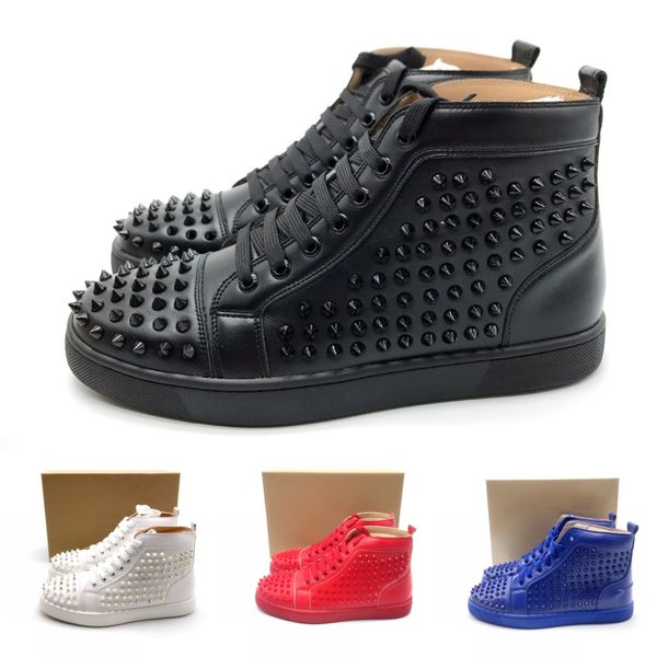 2019 designer luxury studded spikes red bottom shoes mens womens party prom flats casual shoes genuine leather sneakers 36-46, Black
2019 designer luxury studded spikes red bottom shoes mens womens party prom flats casual shoes genuine leather sneakers 36-46, Black