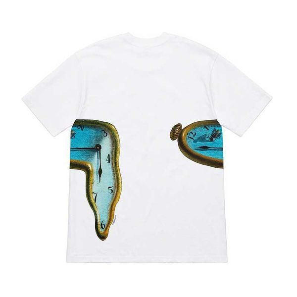 19ss box logo the persistence of memory tee fashion casual simple street short sleeved summer breathable outdoor beach t-shirt, White;black
19ss box logo the persistence of memory tee fashion casual simple street short sleeved summer breathable outdoor beach t-shirt, White;black