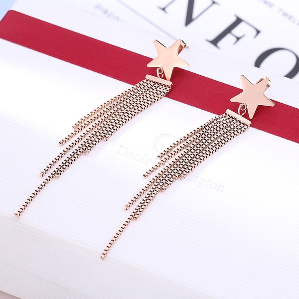 luxury jewelry designers earring for women titanium steel pentagram earring fashion tassel pendant earrings party earrings ing, Silver
luxury jewelry designers earring for women titanium steel pentagram earring fashion tassel pendant earrings party earrings ing, Silver