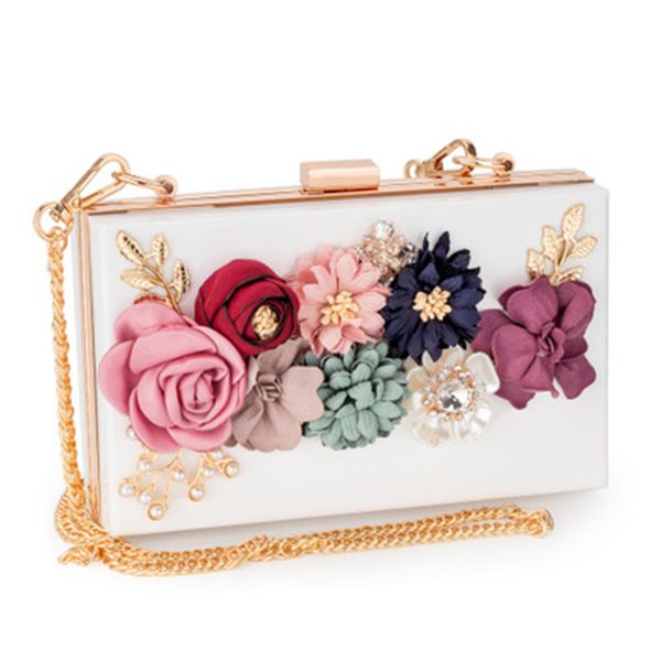 selling women acrylic flower clutches evening bags crossbody purse with chain strap for wedding banquet -b5
selling women acrylic flower clutches evening bags crossbody purse with chain strap for wedding banquet -b5